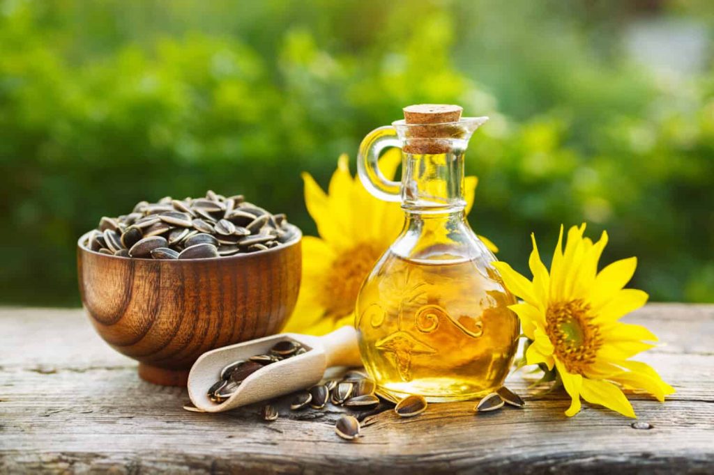 روغن آفتابگردان خام